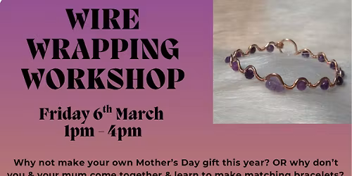 Mother's day amethyst bracelet workshop