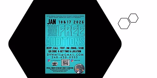 15TH ANNUAL #POP2026 YOUTH & YOUNG ADULT TALENT SHOWCASE AUDITIONS