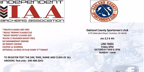 Oakland County Sportsmen's Club Indoor IAA 3D