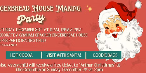 Gingerbread House Making Activity at the Columbia