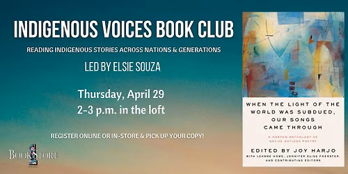 Indigenous Voices Book Club: A Norton Anthology of Native Nations Poetry