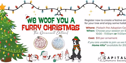 We Woof You A Furry Christmas Ornament Making