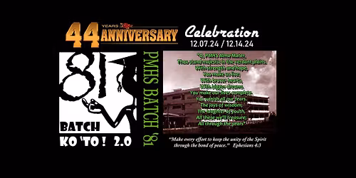 PMHS BATCH 81 - UNITED AS ONE 2025