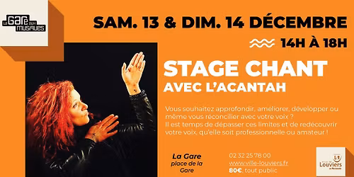 Stage CHANT, avec L'Acantah