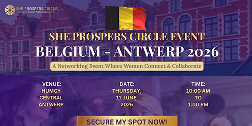She Prospers Circle Antwerp | Women\u2019s Collaboration & Networking