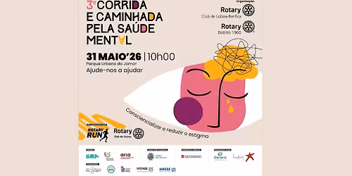 3\u00aa Corrida e Caminhada pela Sa\u00fade Mental Rotary - O seu pr\u00f3ximo "Team Building Solid\u00e1rio"
