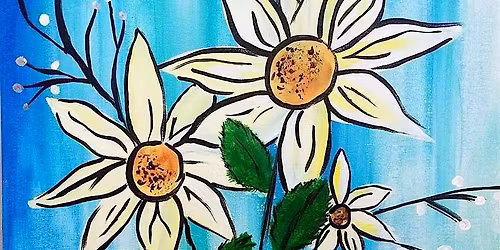 Toledo Paint and Sip Party - Spring Daisies