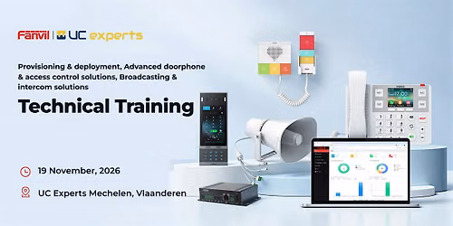Fanvil - FREE live technical training - 19 November 2026