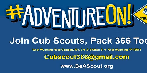 Pack 366 Webelos and Arrow of Light Scouts Den Meeting