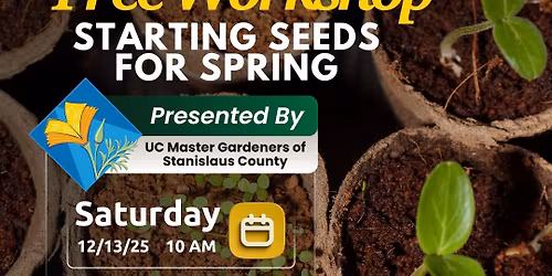 Free Workshop: Starting Seeds For Spring