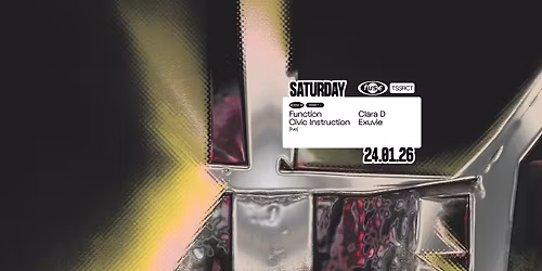 Fuse presents: TSSRCT w\/ Function & Civic Instruction (Hadone & UFO95) (live)