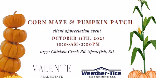Client Appreciation Event: Corn Maze & Pumpkin Patch! 