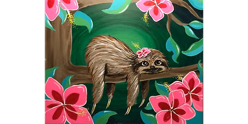 Tropical Sloth - Paint and Sip in San Francisco | Classpop!\u2122