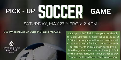 Pick Up Soccer Game