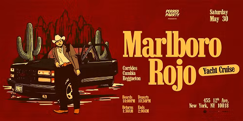 MARLBORO ROJO - Corridos Boat Party NYC Yacht Cruise