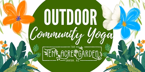 Outdoor Community Yoga In The Garden