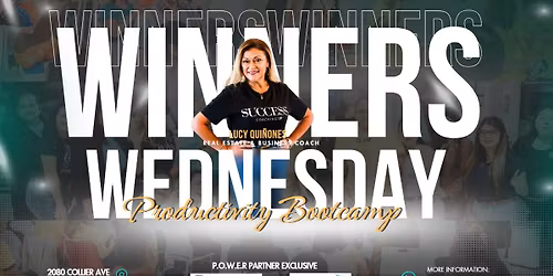 Winners Wednesday Productivity Bootcamp