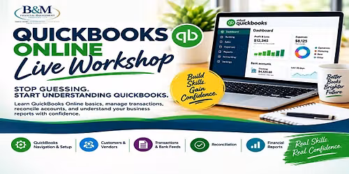 QuickBooks Online Live Workshop: Stop Guessing. Start Understanding.