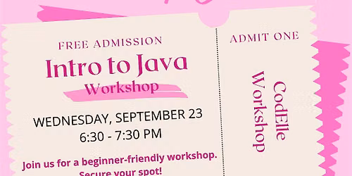 Free Introduction to Java Workshop