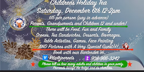 Children's Tea at Piscataway Lodge 2414