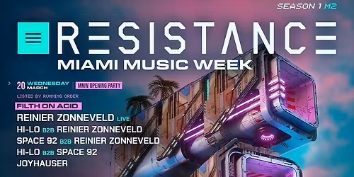 2026 Miami Music Week - Sunday at Club Space at The Ground Miami