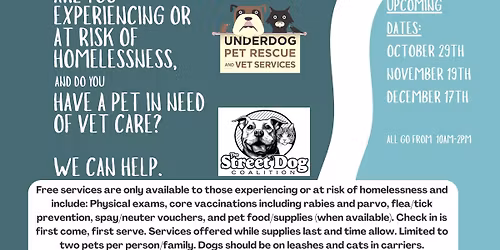 Underdog Presents: Street Dog Coalition Vet Care Popup