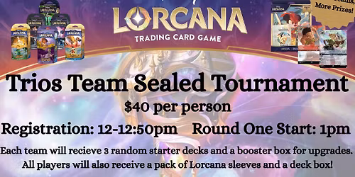 Disney Lorcana: Team Trios SEALED - Portsmouth