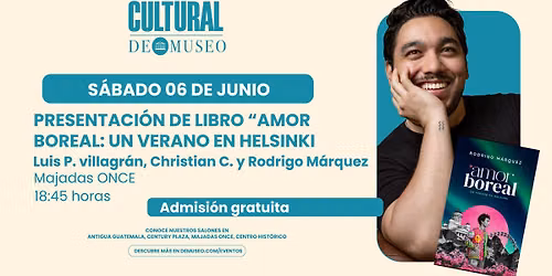 Presentaci\u00f3n de libro \u201cAmor boreal: un verano en Helsinki\u201d de Rodrigo M\u00e1rquez
