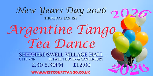 Argentine Tango New Years Day Tea Dance (P)