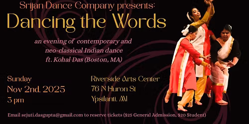 Srijan Dance Company presents: Dancing the Words
