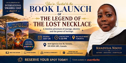 Book Launch - The Legend of the Lost Necklace