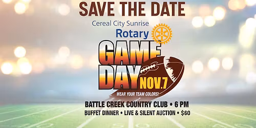 Cereal City Sunrise Rotary Annual Fundraiser