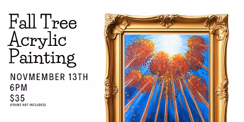 Fall Tree Acrylic Painting