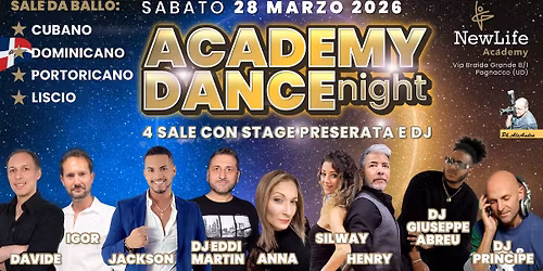 ACADEMY DANCE NGHT\u2b504 SALE+STAGE PRE SERATA - 28\/03