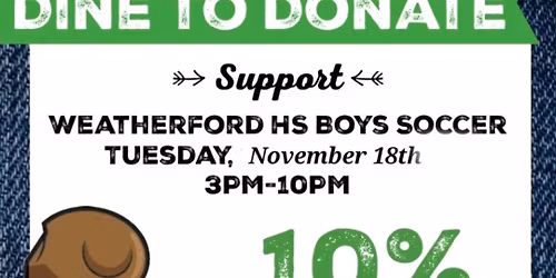 Dine in to Donate