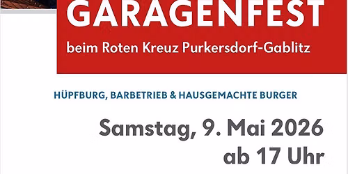 Garagenfest 2026 — Kaiser Josef-Straße 65, Purkersdorf, Austria