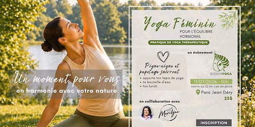 YOGA HORMONAL F\u00c9MININ EN PLEIN AIR