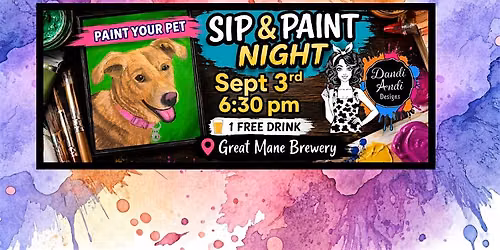 Paint Your Pet at Great Mane Brewery