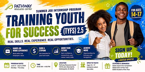 Training Youth for Success (TYFS) 2.5  Summer Job Internship Program