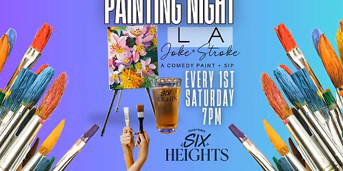 Painting Night a Comedy Paint & Sip