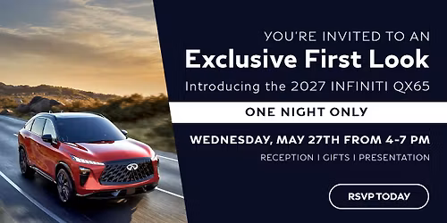 INFINITI 2027 QX65 Launch Event
