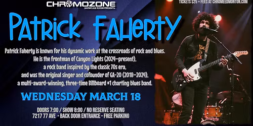 Patrick Faherty LIVE at Chromozone