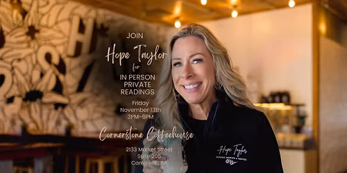 In Person Readings at Cornerstone