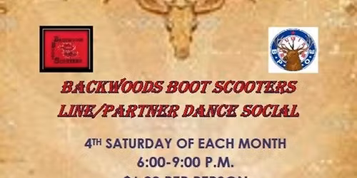Backwoods Boot Scooter Line\/Partner Dance Social