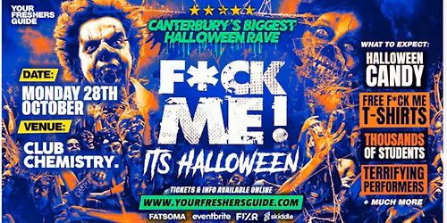F*CK ME It's Halloween | Canterbury Freshers 2025