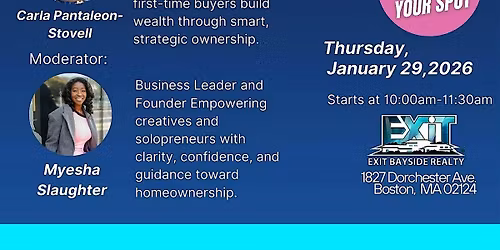 FIRST TIME HOME BUYERS WORKSHOP FOR CREATIVES + SOLOPRENEURS