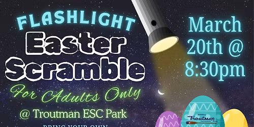 Adult Flashlight Easter Scramble