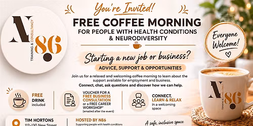 Free Neurodiversity & Health Conditions Coffee Morning
