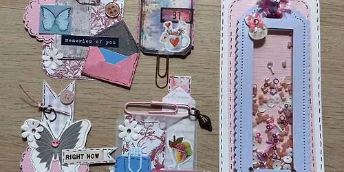 Papercraft Workshop - Fancy Paper Clips & a Shaker Bookmark with Sandra Gardiner