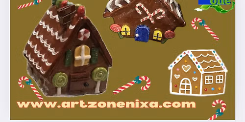 Clay Gingerbread House